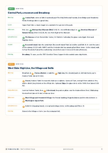 Page 5: days 3 and 4 in New York